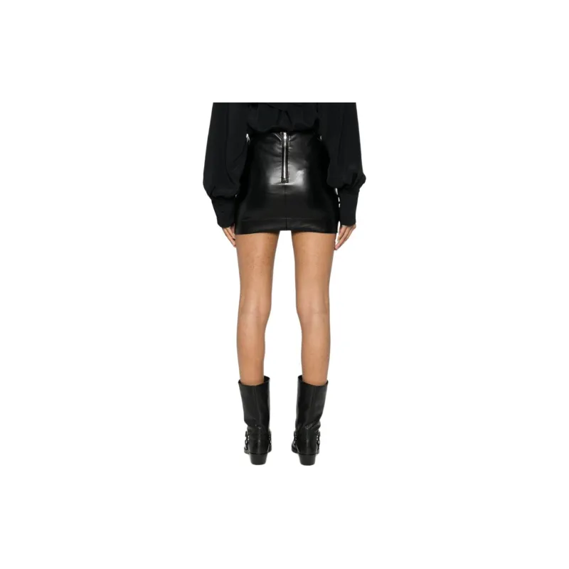 Patrizia Pepe Faux-leather Mini Skirt-2