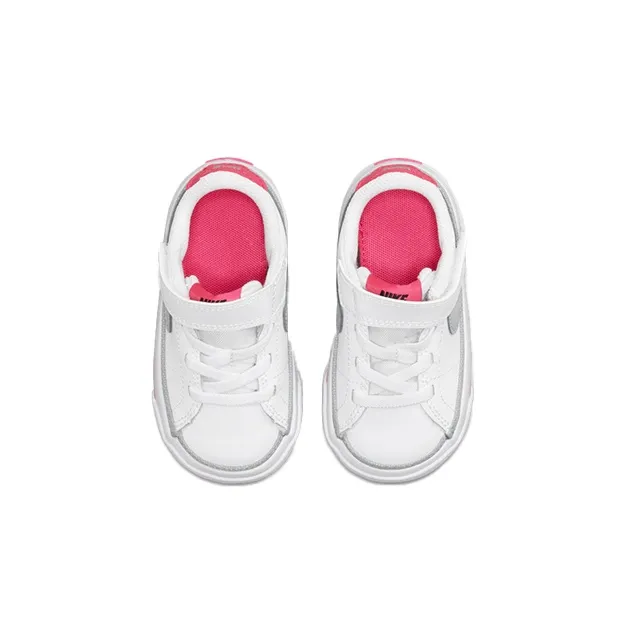 Nike Court Legacy Low Top Toddler Shoes White Pink Infant And Toddler-3
