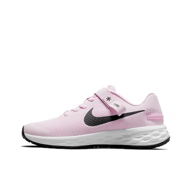 Nike REVOLUTION 6 Slip Resistant Lightweight Cushioning Low Top Kids' Running Shoes Pink Unisex-0
