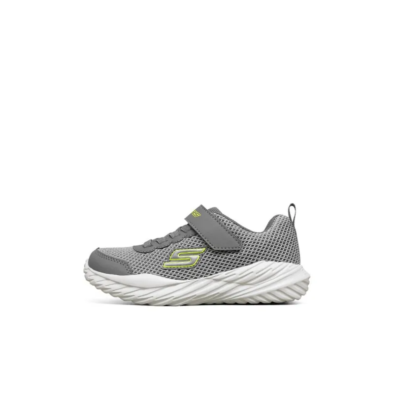 Skechers Abrasion Resistant Slip Resistant Casual Shoes Gray Kids'-0