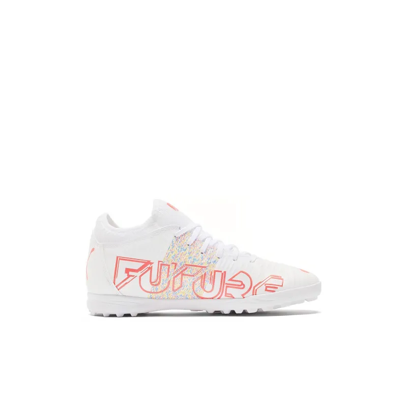 PUMA FUTURE Z 4.1 Future Tt Slip Resistant Cushioning Abrasion Resistant Lightweight Low Top Soccer Shoes White Kids'-1