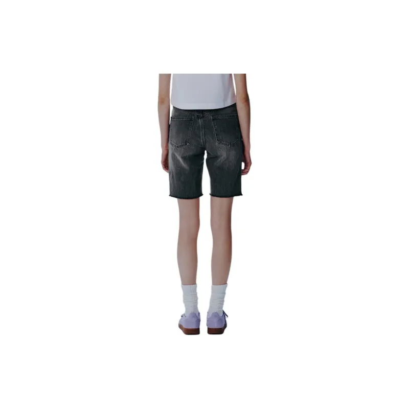 MARITHE FRANCOIS GIRBAUD SS24 Denim Shorts Women's Light Gray-3