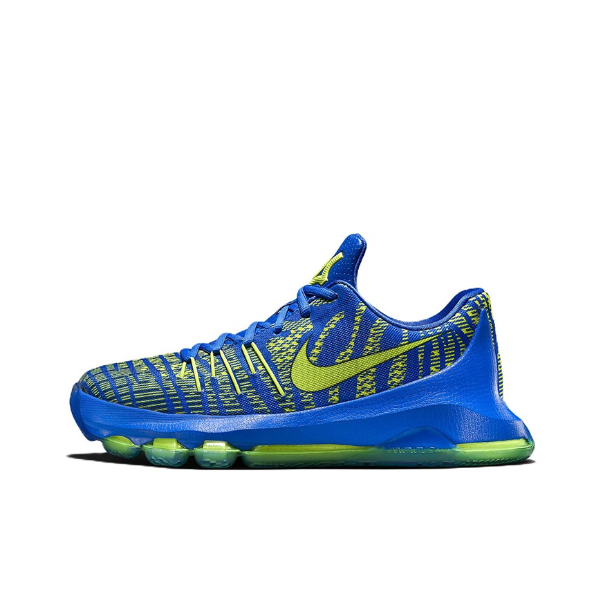 Nike KD 8 Hyper Cobalt Low Top Children s Basketball Shoes Turquoise Teenagers