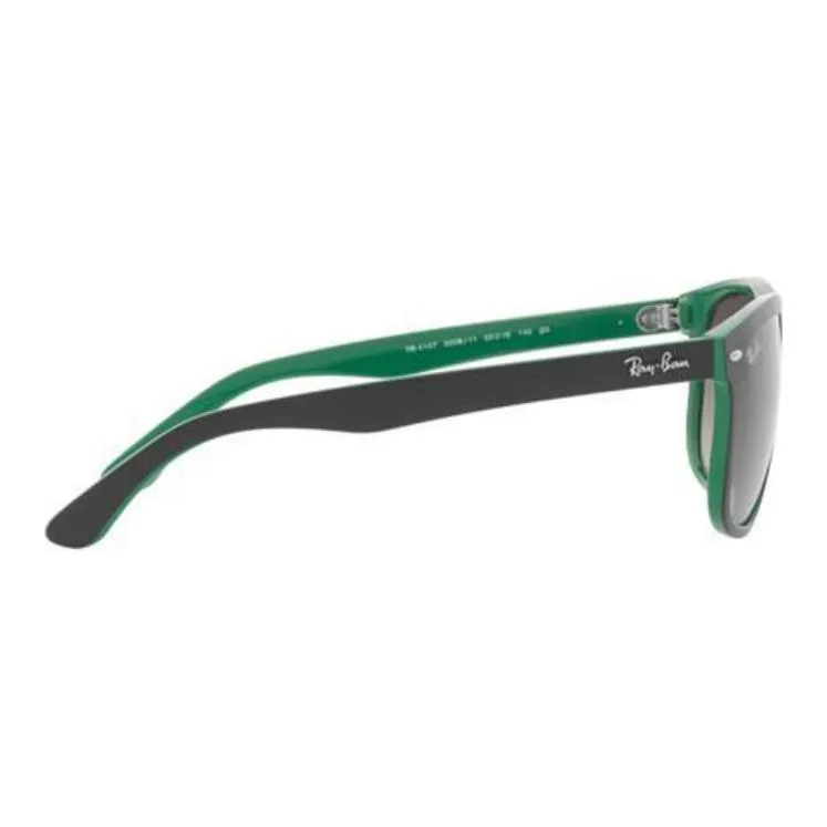 RayBan Plastic Irregular Shape Sunglasses Men's Black Green-2
