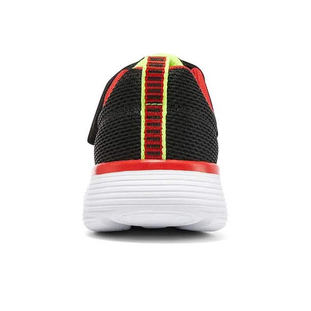 Skechers Go Run 400 V2 Cushioned Slip Resistant Abrasion Resistant Low Top Kids' Running Shoes Black Red Teenagers-3