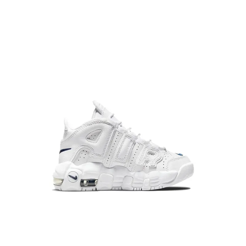Nike Air More Uptempo White Navy Swoosh PS-1