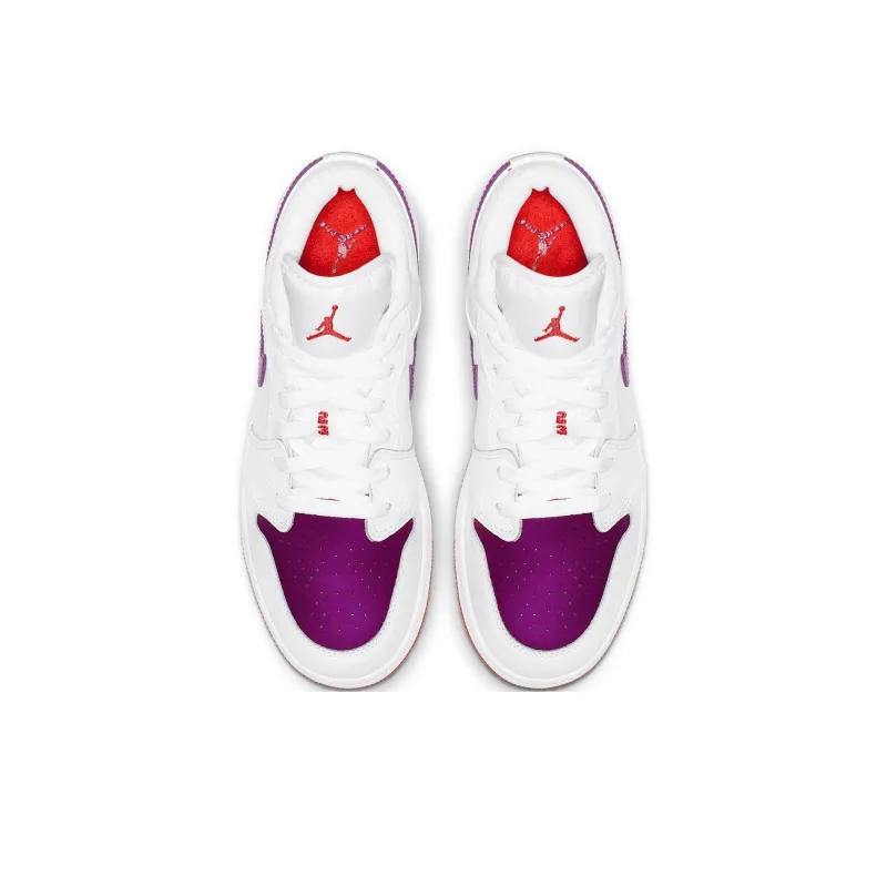 Jordan 1 Low GS White Berry-4