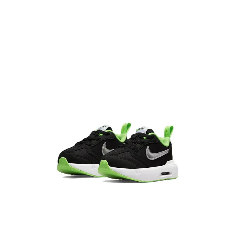 Nike Air Max Dawn Slip Resistant Cushioning Abrasion Resistant Low Top Toddler Shoes Black Silver Infant And Toddler-2