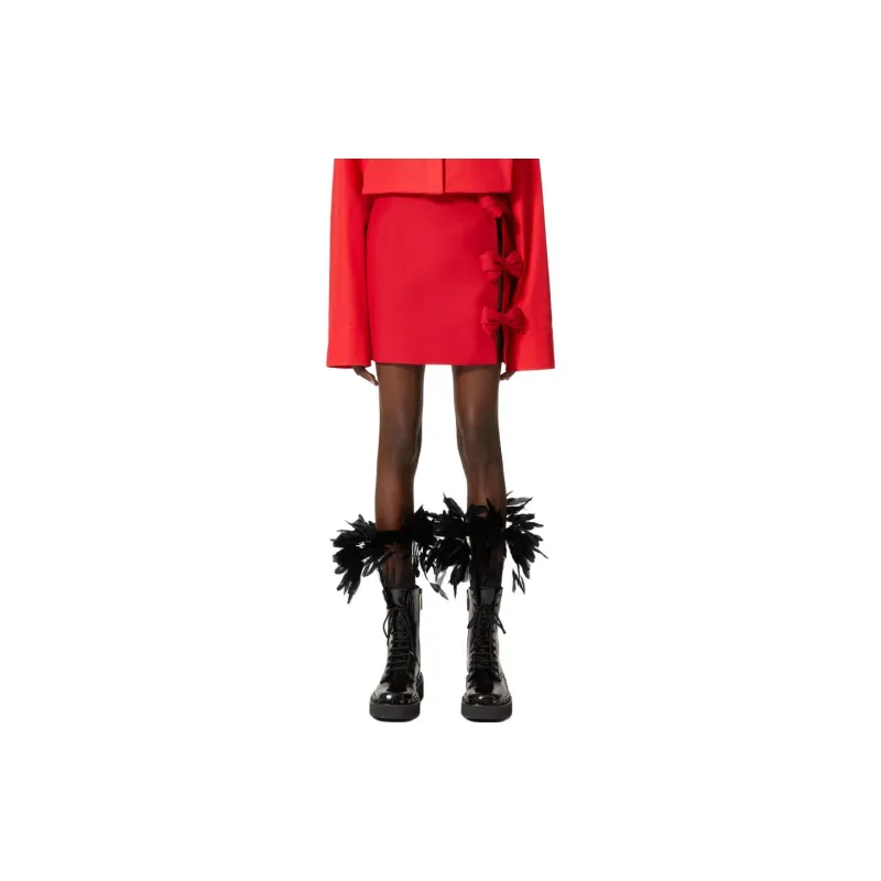 Valentino Bow Detailed Mini Skirt-1