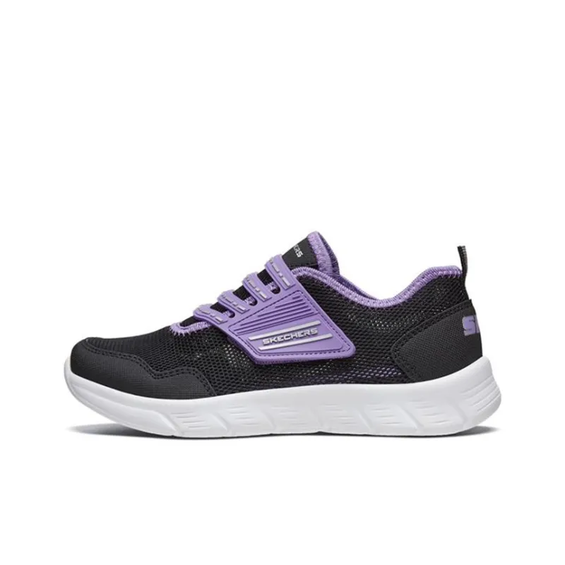 Skechers Comfy Flex 1.0 Cushioning, Slip Resistant, And Abrasion Resistant Kids Lifestyle Shoes Black Purple Teenagers-0