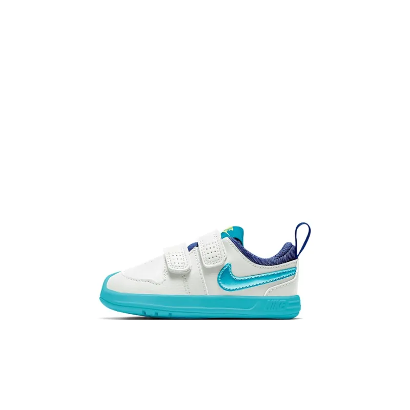 Nike Pico 5 Slip-Resistant Cushioning Wear-Resistant Breathable Low-Top Toddler Shoes White Blue Infant And Toddler-0