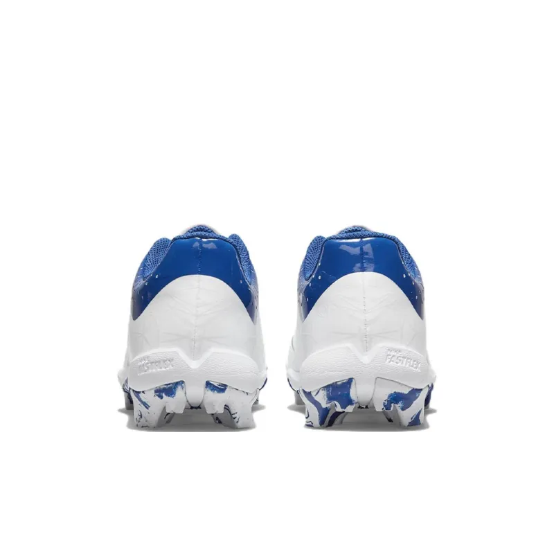 Nike Hyperdiamond 4 Keystone GG Slip-Resistant Cushioning Wear-Resistant Kids' Training Shoes White Blue Kids'-4