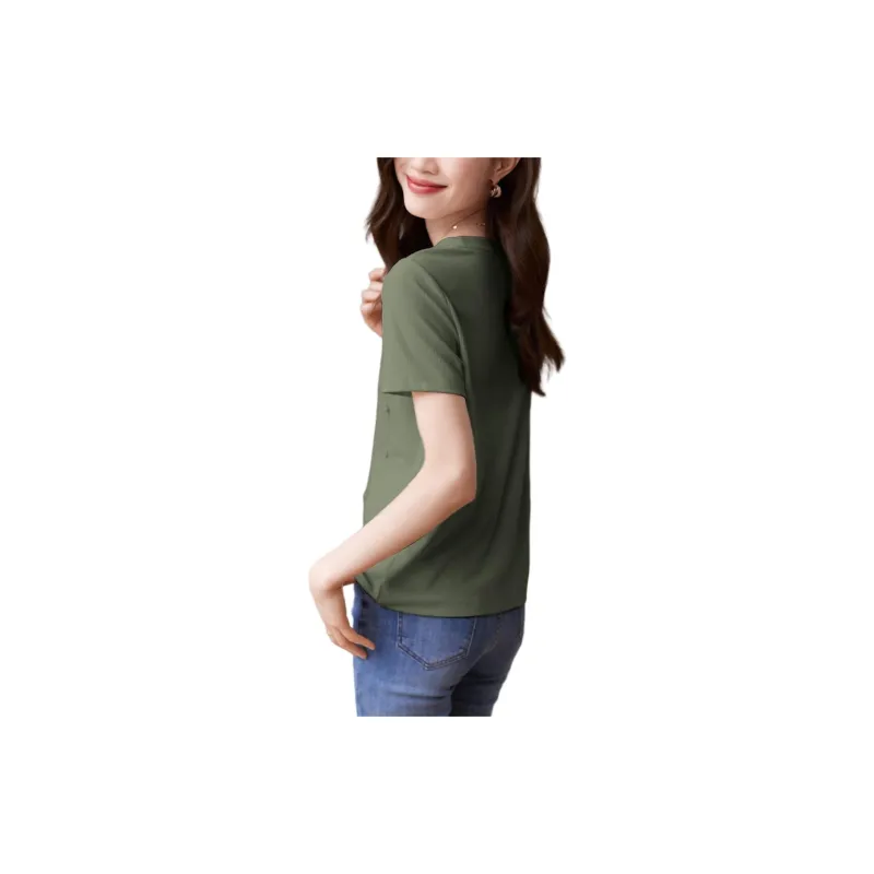 Mo Han Yi Mei T Shirt Women's Green-2