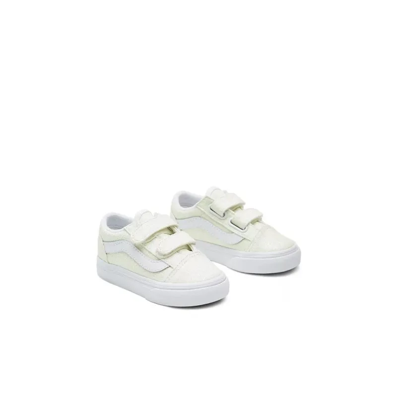 Vans Old Skool Anti-Slip And Wear-Resistant Breathable Low-Top Toddler Shoes Green White Infant And Toddler-2