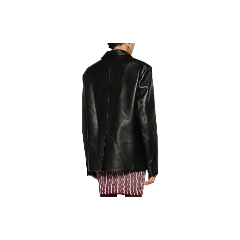 NANUSHKA Rox Regenerated leather Blazer-3