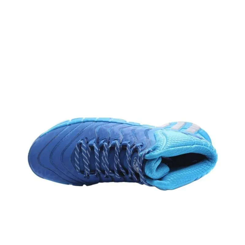 Adidas Adipure Wear Resistant Mid Top Basketball Shoes Men's Blue-2