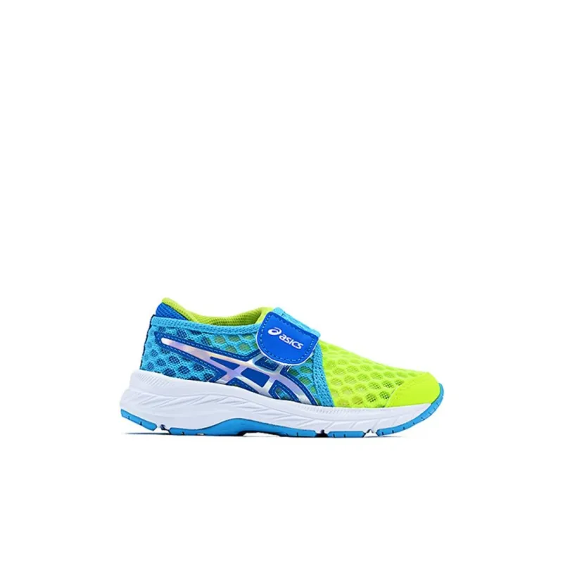 Asics Cool Run Low-Top Kids' Running Shoes Indigo Neon Yellow Children Aged 3-7 Years Old-1