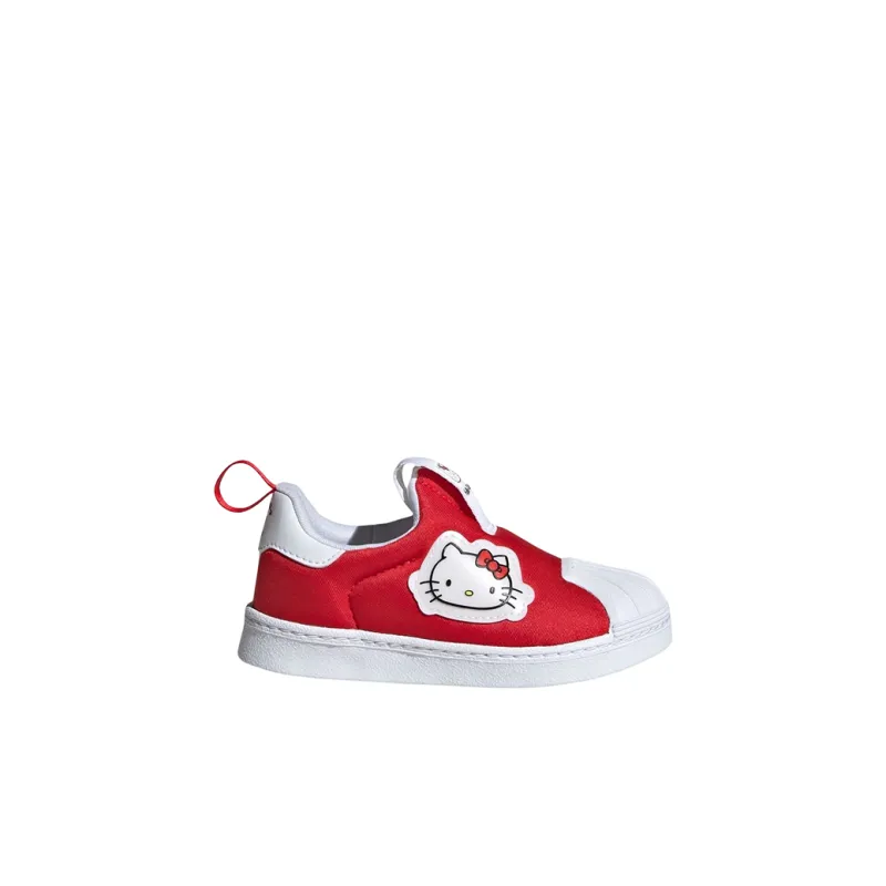 Hello Kitty x Adidas Originals Low Top Skateboard Shoes Red White Infant And Toddler-1