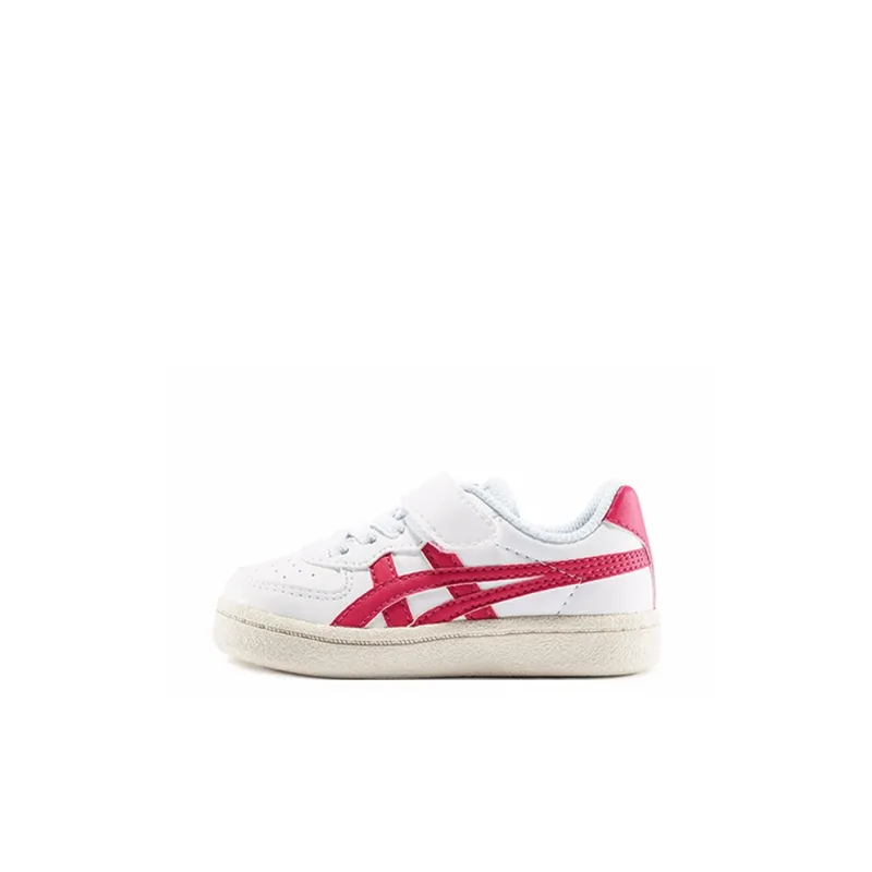 Onitsuka Tiger GSM Anti Slip Wear Resistant Low Top Toddler Shoes White Red Infant And Toddler-0