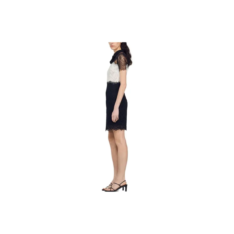Sandro Short Sleeved Dresses Women's Light Umber-2