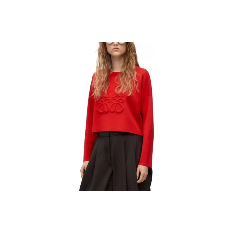 LOEWE Cashmere Sweaters Women's Red-2