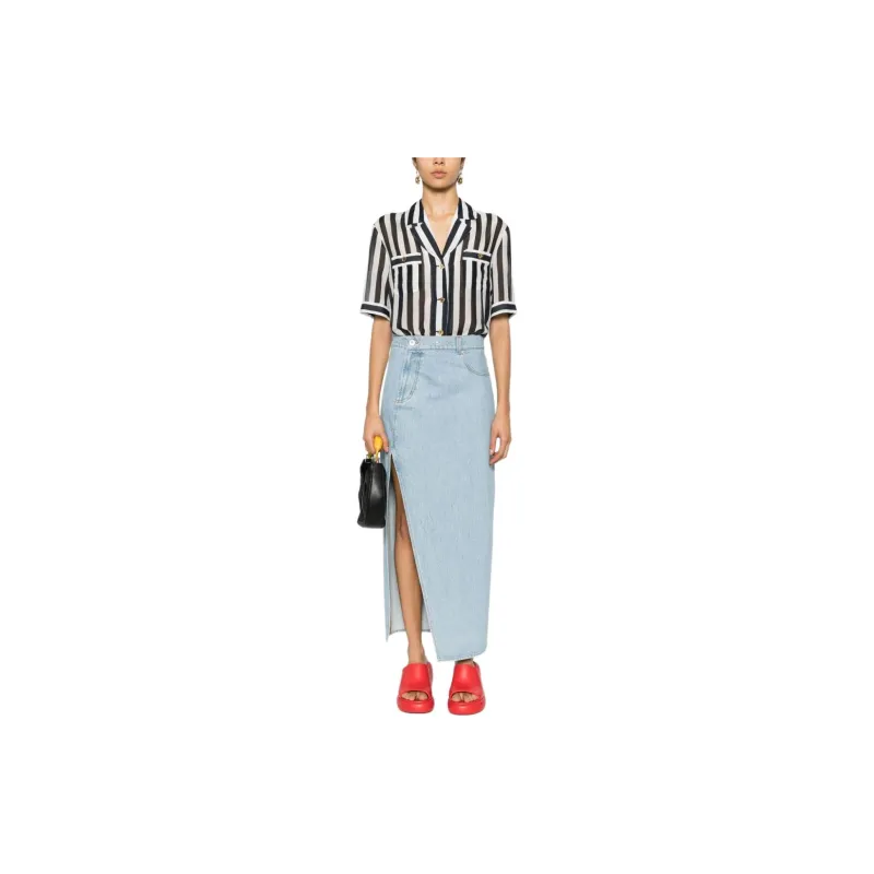 MOSCHINO Shirt Women's Black White-1