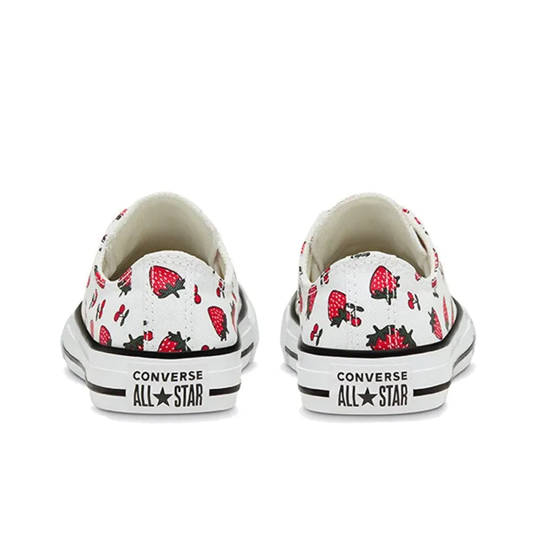 Converse Chuck Taylor O Low Top Kids Canvas Shoes White Teenagers-3