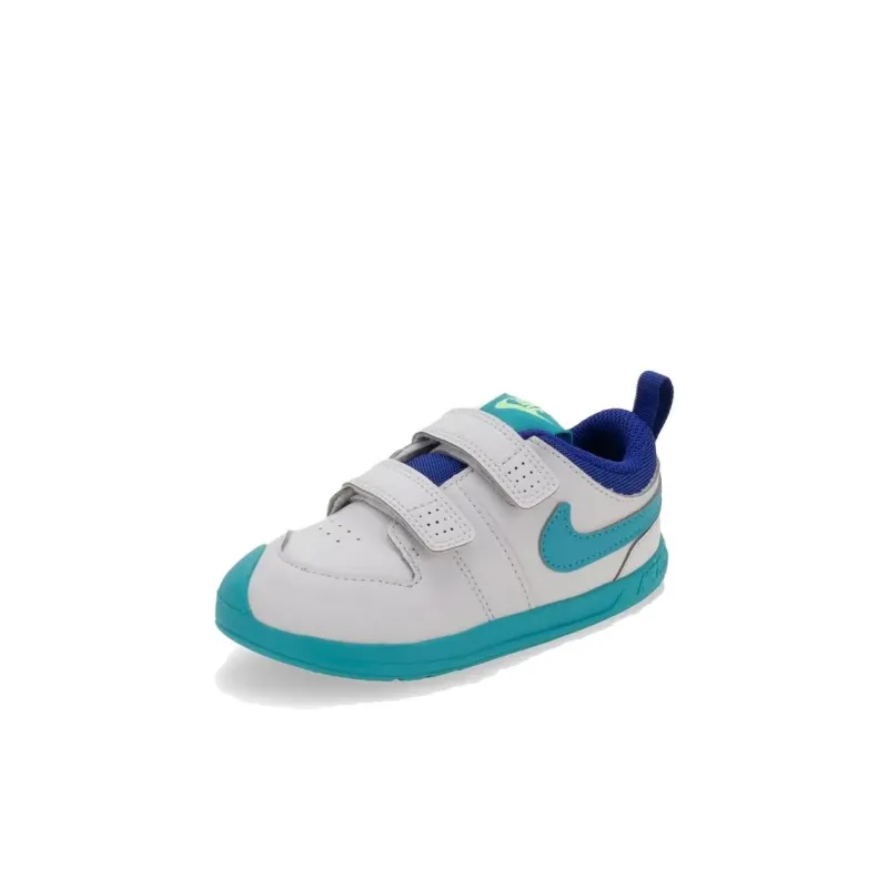 Nike Pico 5 Slip-Resistant Cushioning Wear-Resistant Breathable Low-Top Toddler Shoes White Blue Infant And Toddler-2
