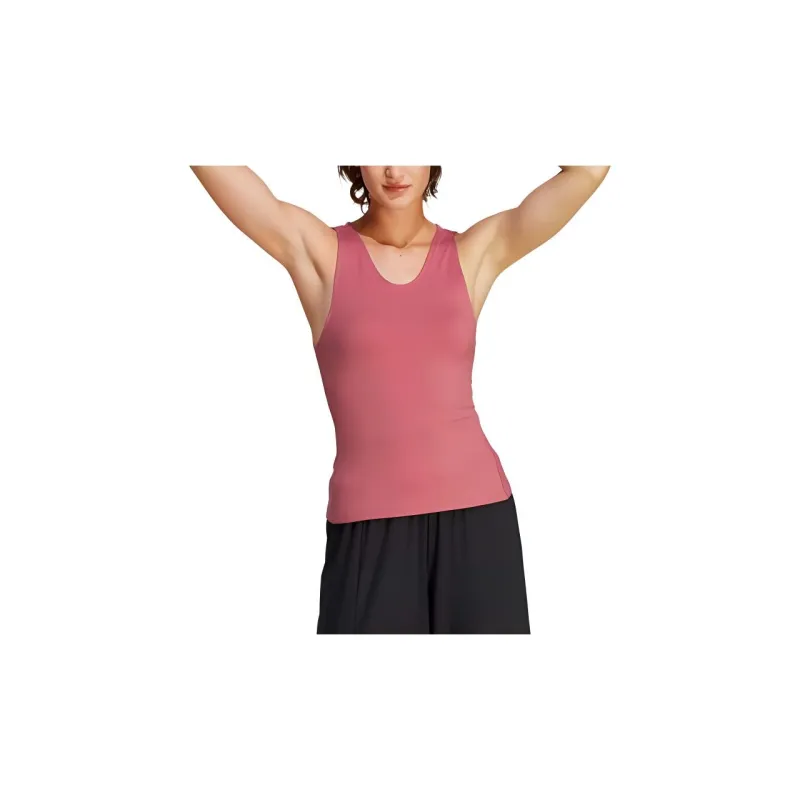 Adidas YOGA STUDIO TANK TOP Sport Vests Women's Pink Terracotta-1