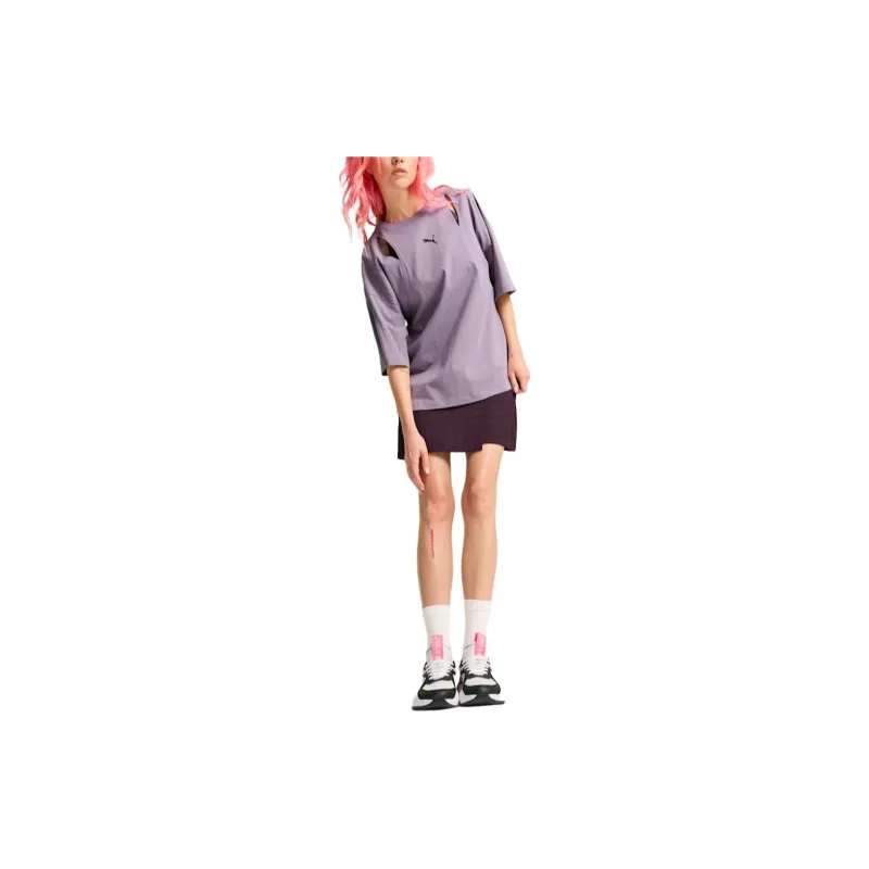 PUMA T Shirt Women's Light Plum-4