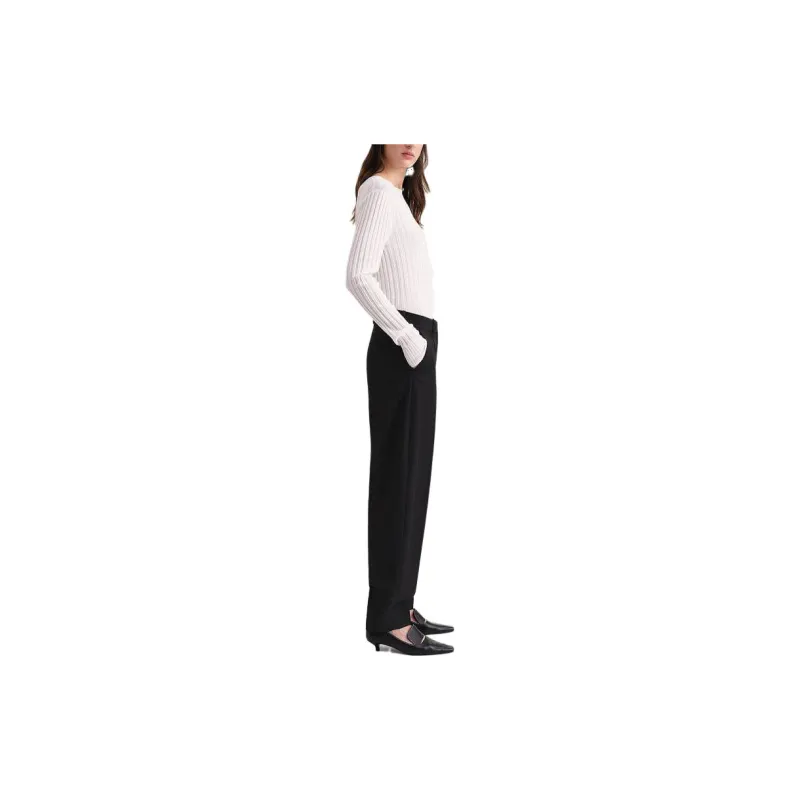 TOTEME High-waisted Tapered Trousers-3
