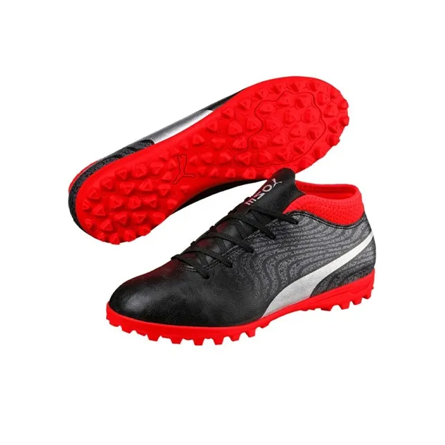 PUMA One 18.4 Low Top Kids' Soccer Shoes Black Red Kids'-5