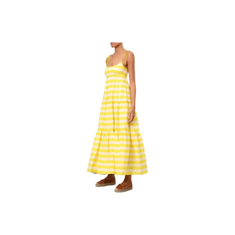 Zimmermann Alight Striped Linen Midi Dress-3
