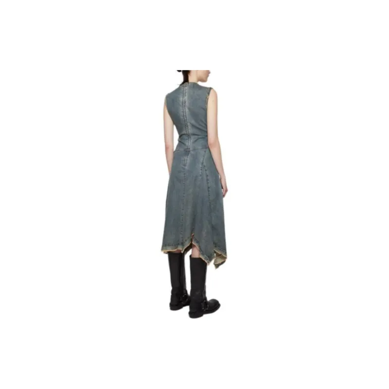 Acne Studios FW24 Sleeveless Dress Women's Medium Blue-2