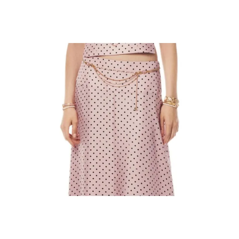 CHANEL 24 New Spring And Summer Arrivals Casual Long Skirts Women's Light Pink-2