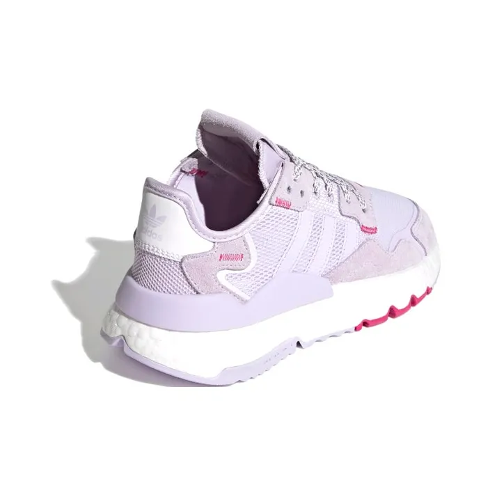 Adidas Originals Nite Jogger Cushioning Wear Resistant Kids Lifestyle Shoes Light Purple Teenagers-3