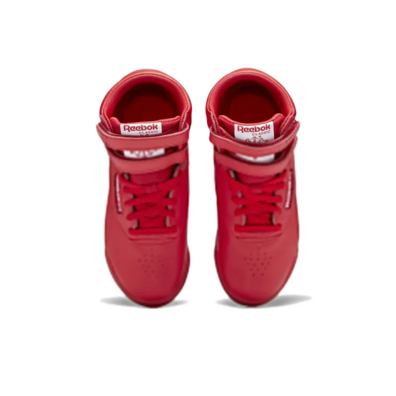 Reebok Freestyle High Little Kid 'Vector Red'-4
