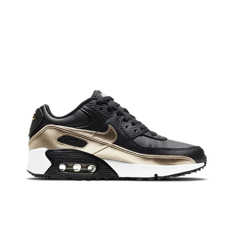 Nike Air Max 90 LTR Black Metallic Gold Star GS-1