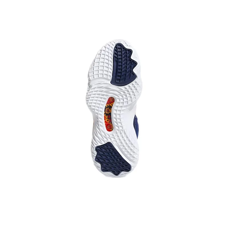 LEGO x Adidas D.O.N. Issue #3 J Anti-Slip Wear-Resistant Mid-Top Children's Basketball Shoes Blue Red Teenagers-5