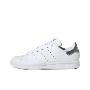 Adidas Originals Abrasion Resistant Low Top Skateboard Shoes White Silver Teenagers