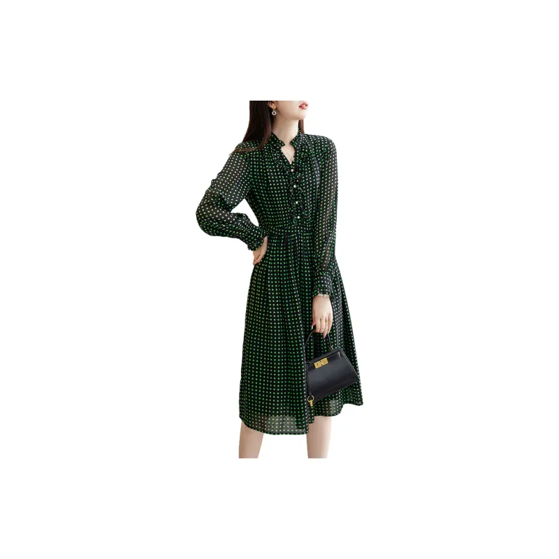 Dme Long Sleeved Dresses Women's Green-1