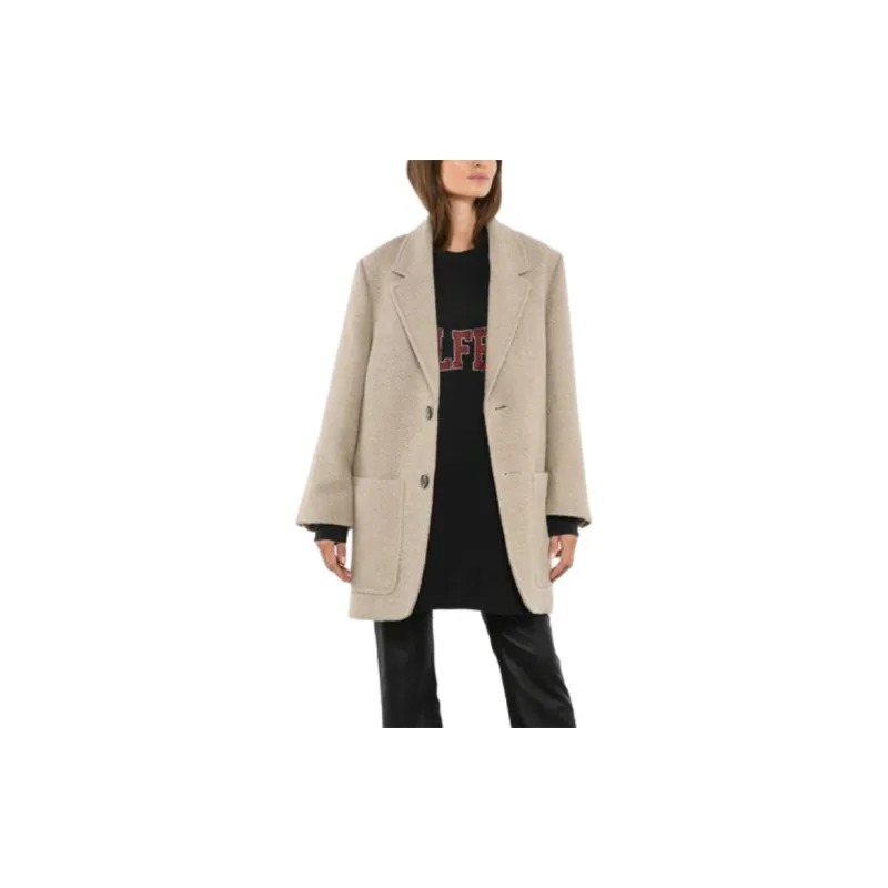 AMIPARIS Wool blend Bouclé Blazer-1