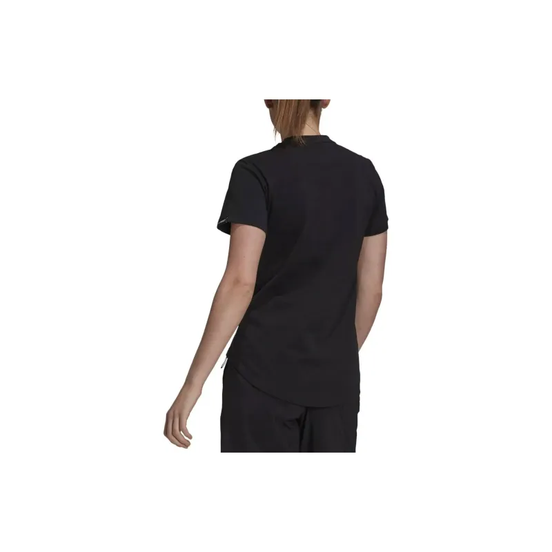 Adidas W TX POCKET TEE T-Shirt Women's Black-1