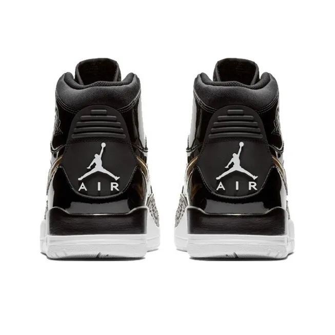 Jordan Legacy 312 Black Gold Patent GS-3