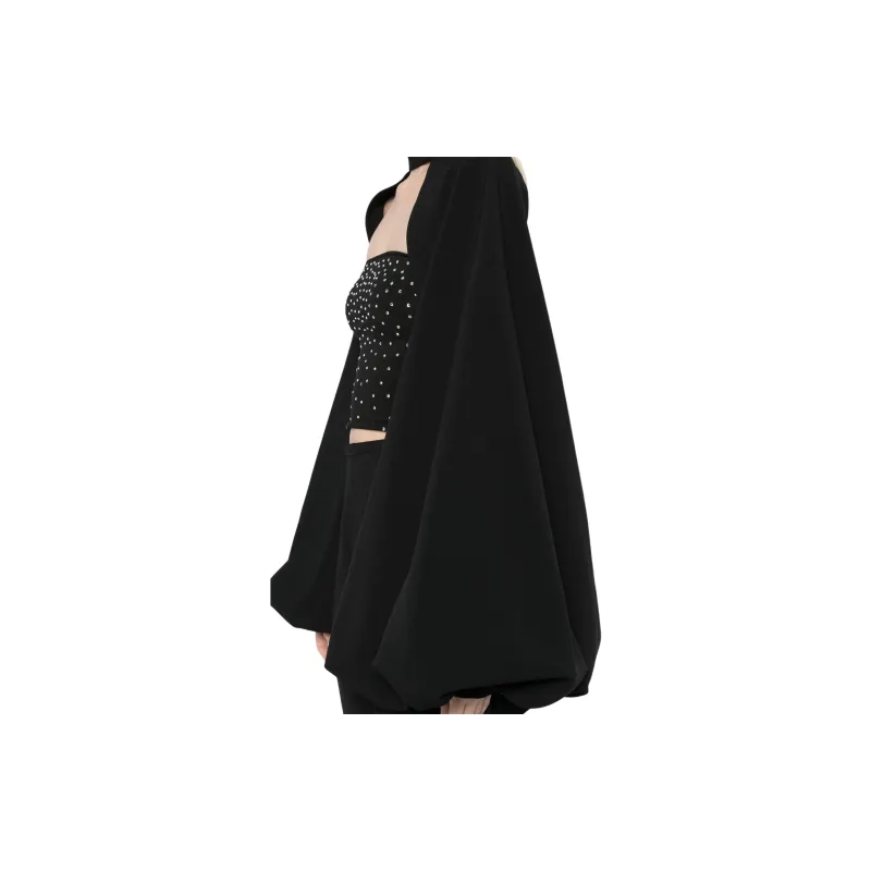 Costarellos Adair Crepe Bolero-4