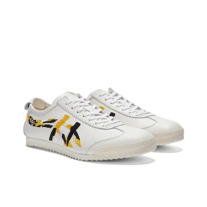 Asics Onitsuka Tiger Mexico 66 Deluxe Nm Nishikigoi White Vibrant Yellow-1