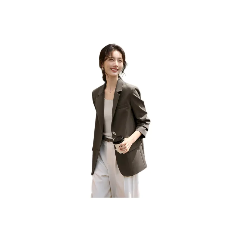 XWI Business Suit Women's Camel Gray-1