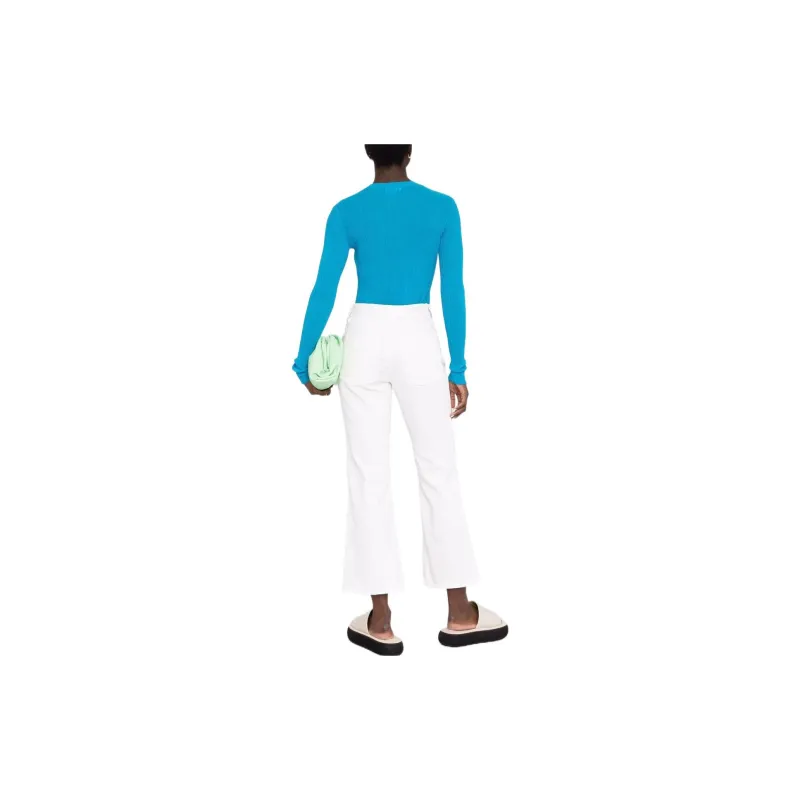 JIL SANDER Buttoned Straight Leg Jeans-2