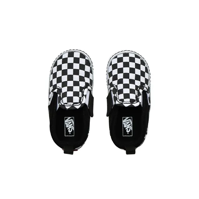 Vans Slip-On   V Crib 'Checker - Black White'-3