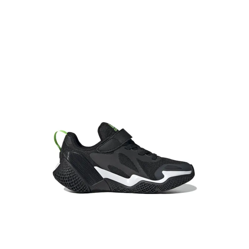 Adidas 4Uture Runner Sport K Slip Resistant, Abrasion Resistant, Breathable Low Top Running Shoes Black White Kids'-1